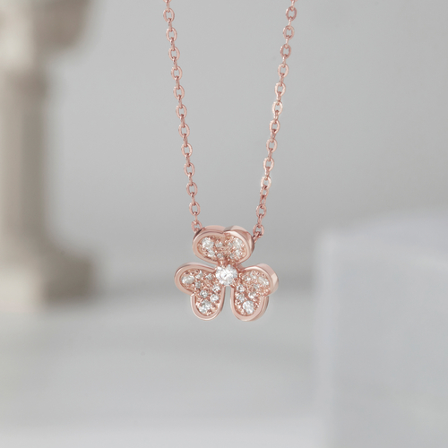 Clover Necklace, Three Leaf Clover Necklace, Silver Necklace For Her