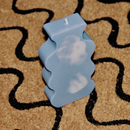 Vase Soy Pillar Candle - Cloudy