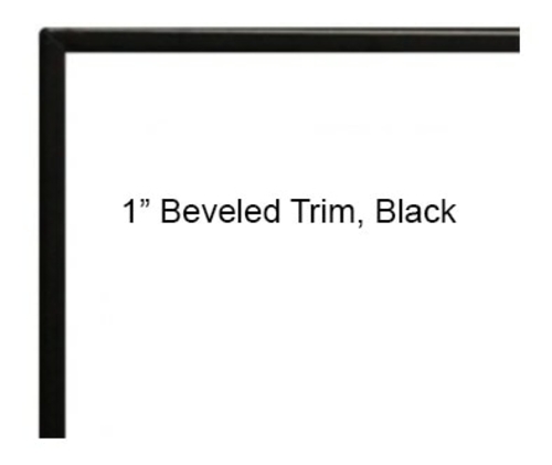 Empire DF36LBL 1 in. Beveled Adjustable Trim Kit Matte Black