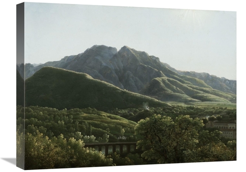 Global Gallery GCS-460066-1824-142 18 x 24 in. View of the Bridge & Pa