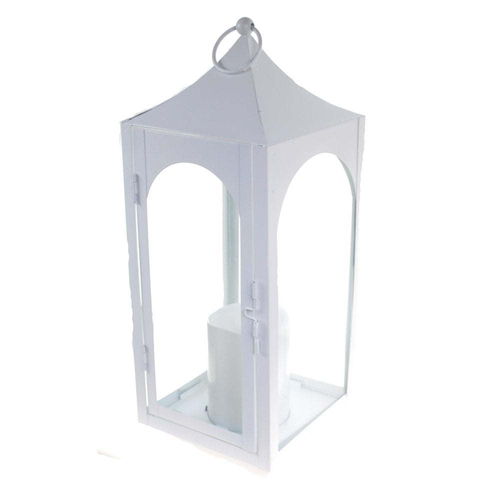 Shop4Omni 15 Inch Decorative Lantern Centerpiece with Flickering LED