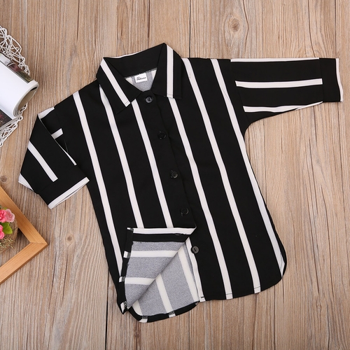 2018 Infant Baby Girls Striped shirt Tops Babies