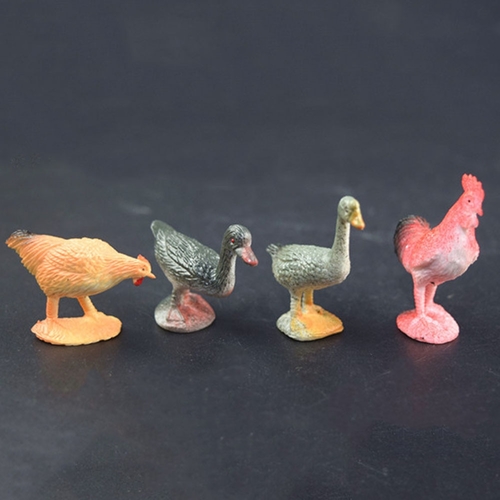 12 PCs/set Simulation Poultry Mixed Toy For Kid