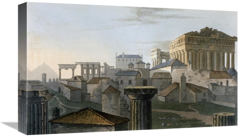 Global Gallery GCS-278000-22-142 22 in. West Front Acropolis From Jour