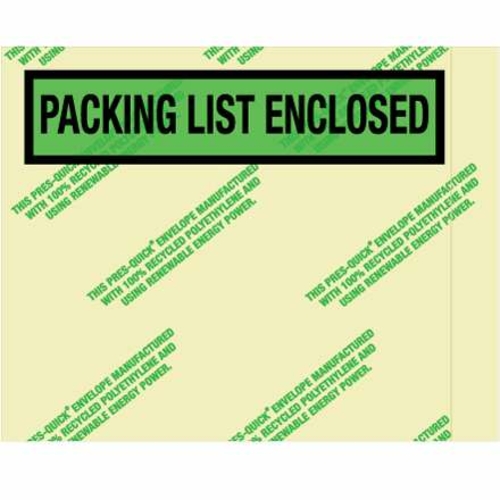 Box Partners PQGREEN19 7 x 5 .5 in. Environmental Packing List Enclose