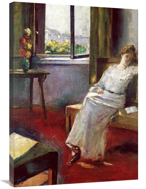 Global Gallery GCS-267466-36-142 36 in. Seated Woman with a Book Art P