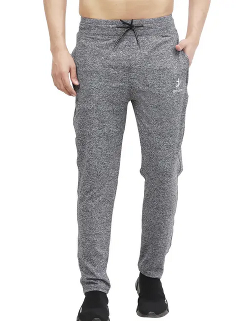 Men Solid Grey Track Pants