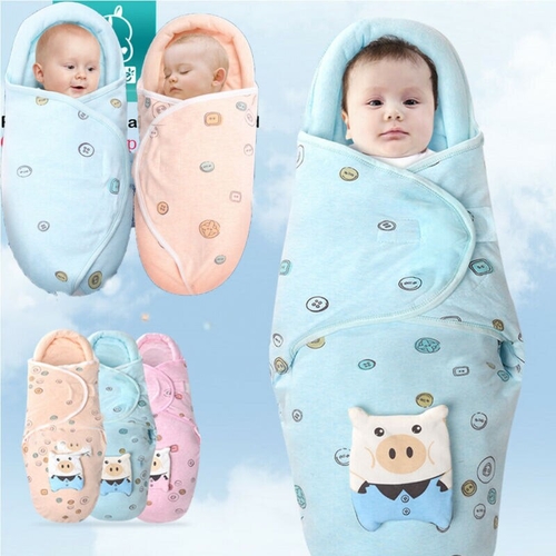 Soft Newborn Baby Boy Girl Cotton Swaddle Wrap