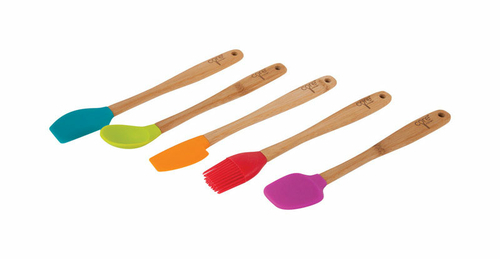 Core Kitchen 6505945 Assorted Color Mini Utensil Set - 5 per Pack & Pa