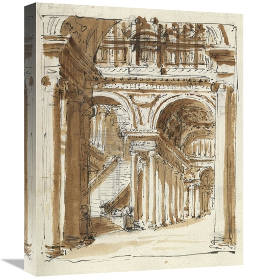 Global Gallery GCS-453974-1620-142 16 x 20 in. Grand Entrance Hall,