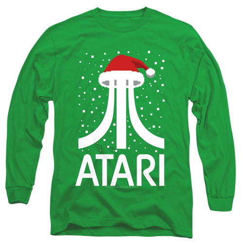 Trevco ATRI238-AL-1 Atari & Pixel Santa Hat Adult Cotton Long Sleeve 1