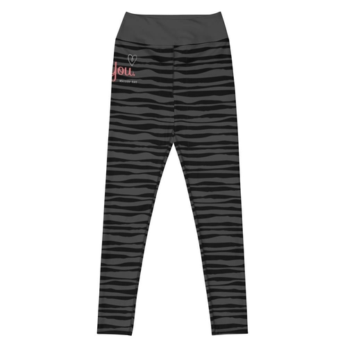 "Be You" - Leggings - ZEBRA BLACK.