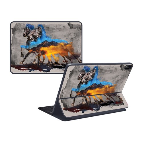 MightySkins APIPSK1118-Mountain Horses Skin for Apple iPad Pro Smart K
