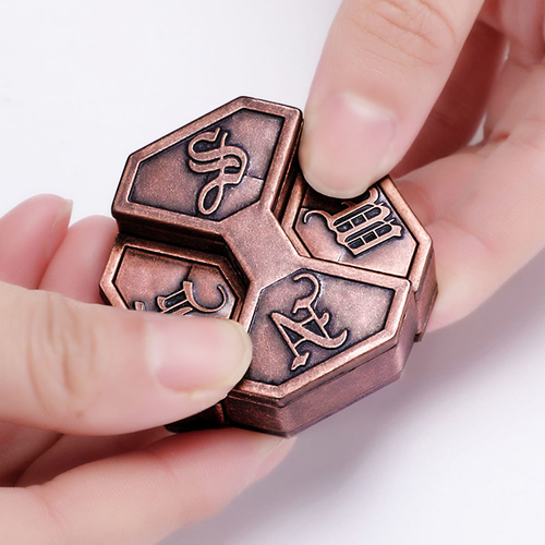 Adult Gift Intelligence Vintage Metal Brain Teaser