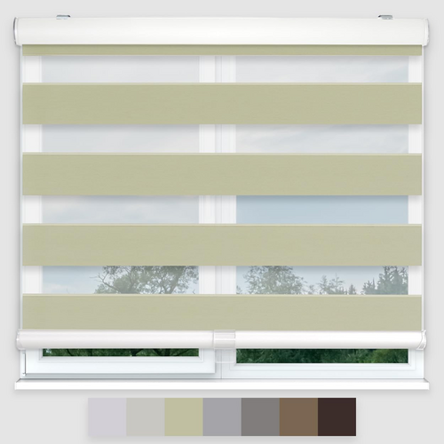  Standard Cordless Custom Blackout Zebra Roller Shades Curtain green