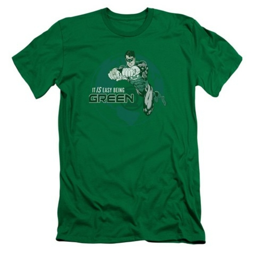 Trevco Gl-Easy Being Green Short Sleeve Adult 30-1 Tee, Kelly Gree