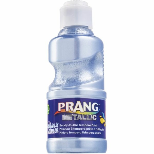 Prang DIXX11763 8 oz Ready to Use Washable Paint, Metallic Silver