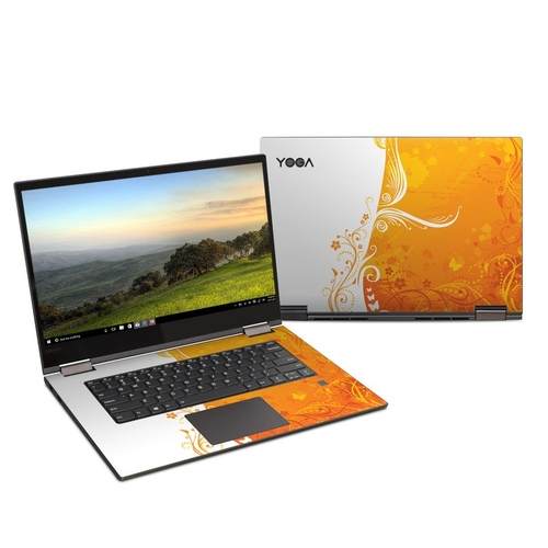 DecalGirl LY315-ORANGECRUSH Lenovo Yoga 730 15 in. Skin - Orange Crush