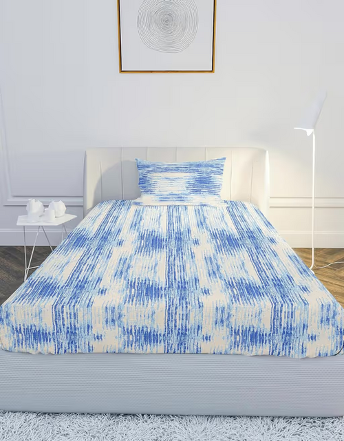 Extra Smooth Micro Double Bedsheet -3Pc Set Geometrical-Ivory, Sand