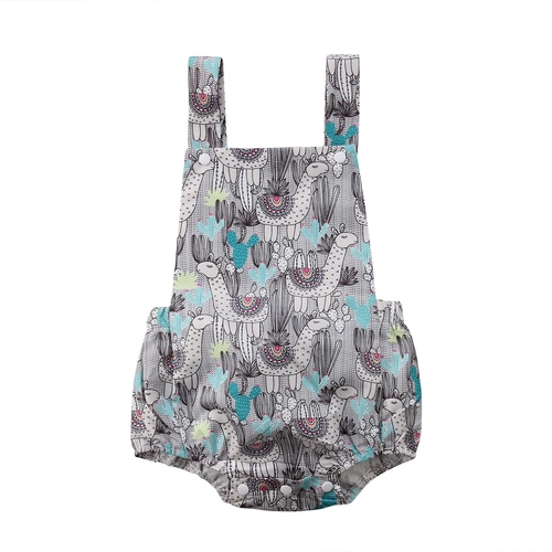 Summer Newborn Baby Girls Backless Sleeveless