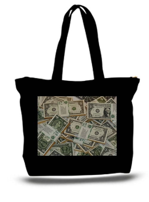 Mo Money Large Tote Grocery & Stuff Bag