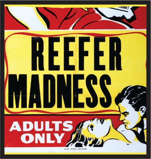 3 Inch Cloth  Patch Reefer Madness Adults Only