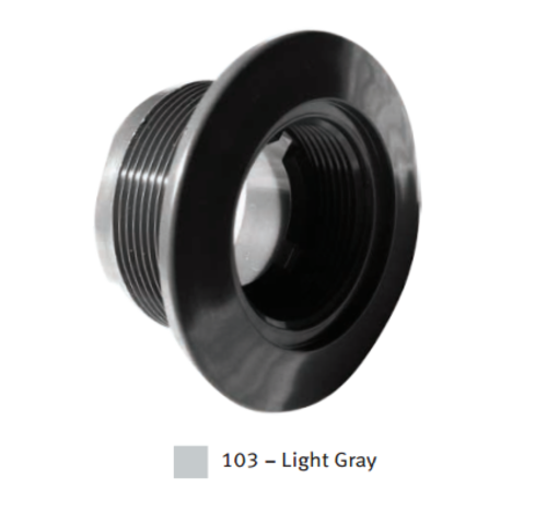 Aqua Star ES102203 1.5 in. Large Wall Fitting, Light Gray