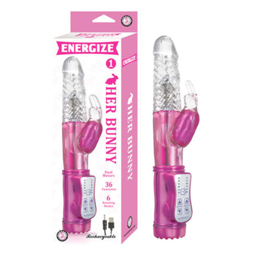 Energize Her Bunny 1 36 Function 6 Rotating Modes Dual Motor USB