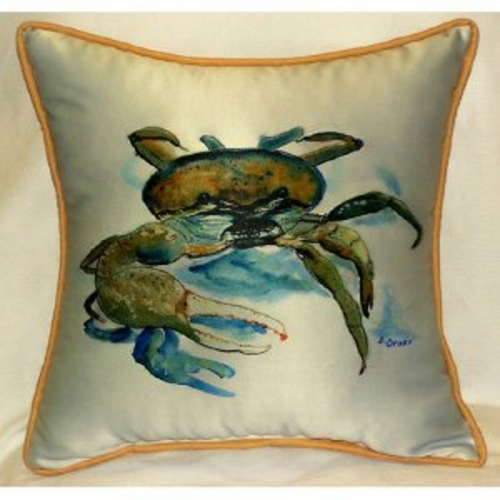 Betsy Drake HJ106 Fiddler Crab Throw Pillow- 18 x 18 in.