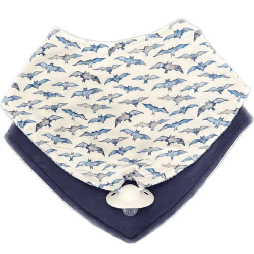 I'm Batty About You - Doodalou Bamboo Bandana Baby Bib Combo