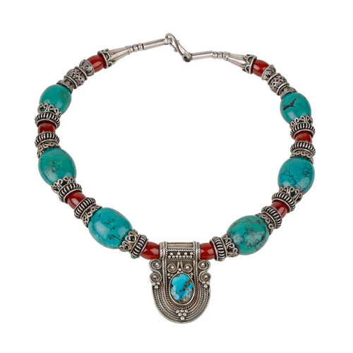 Handmade Beads Tibetan Nepali Tribal Beads Necklace