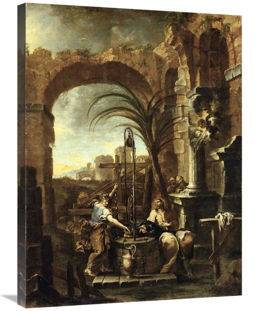 Global Gallery GCS-456114-2432-142 24 x 32 in. Christ & the Samaritan 