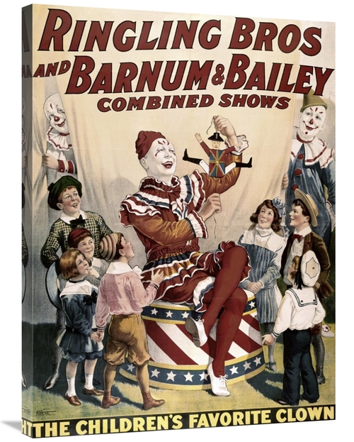 Global Gallery GCS-280674-36-142 36 in. Barnum & Bailey - Childrens Fa