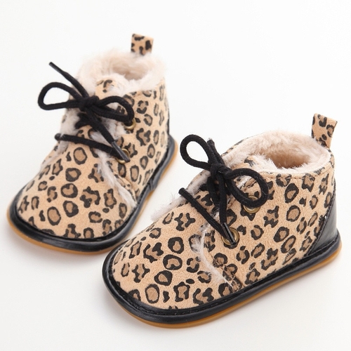 2019 Vintage Rubber Bottom Winter Baby Shoes Boots