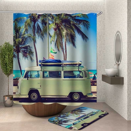 Vacation Van Shower Curtain