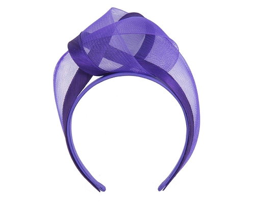 Purple fashion headband turban