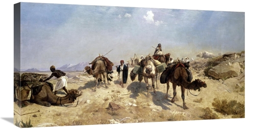 Global Gallery GCS-281697-30-142 30 in. Bedouin Caravan Art Print - Ri