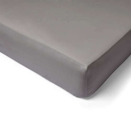 Fitted sheet Percale cap 30cm 200x200 pearl grey