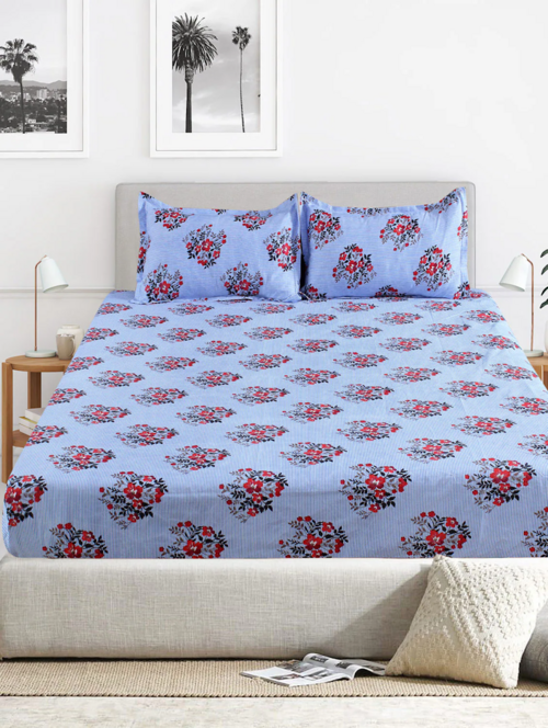 Printed Polycotton Bedsheet(multicolor)