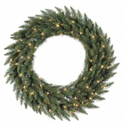 120 in. Camdon Fir Wreath 550LED WmWht