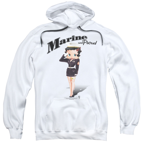Trevco BB736-AFTH-5 Betty Boop & Marine Boop Adult Pull-Over Hoodie