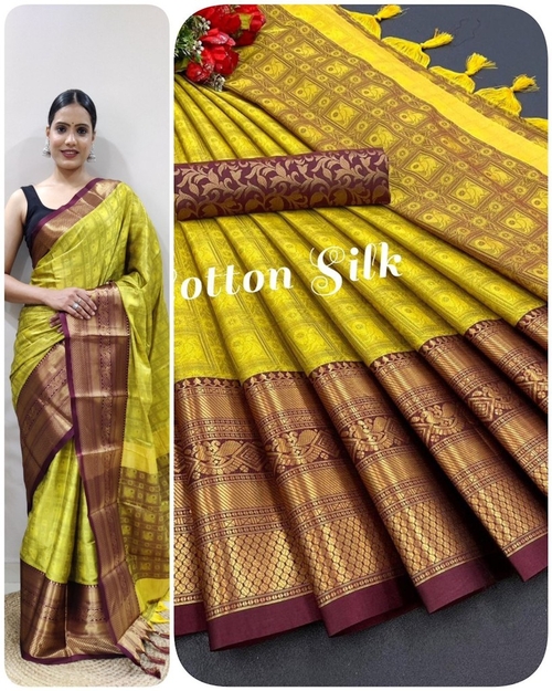 Tapsi Lemon Brown Saree