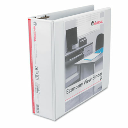 Universal 20748 Economy D-Ring Vinyl View Binder  3'&apos