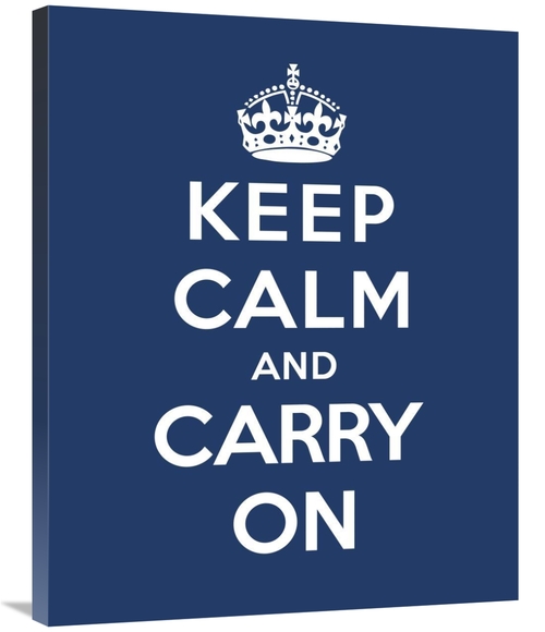 Global Gallery GCS-371969-2835-142 28 x 35 in. Keep Calm & Carry on - 