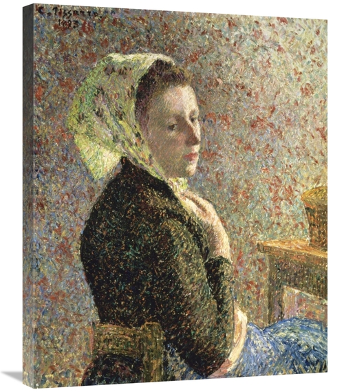 Global Gallery GCS-279444-30-142 30 in. Woman with Green Scarf Art Pri