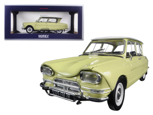 1964 Citroen Ami 6 Naples Yellow 1/18 Diecast Model Car by Norev