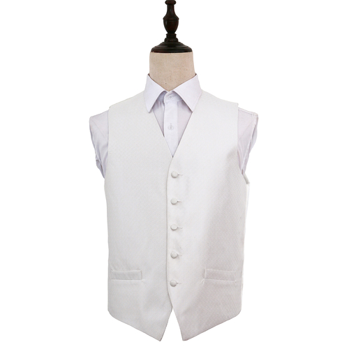 Greek Key Waistcoat - Ivory, 46'
