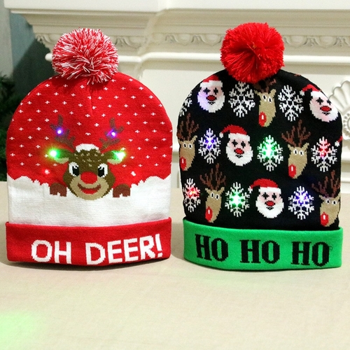 2019 LED Christmas Beanie Ugly Christmas Sweater