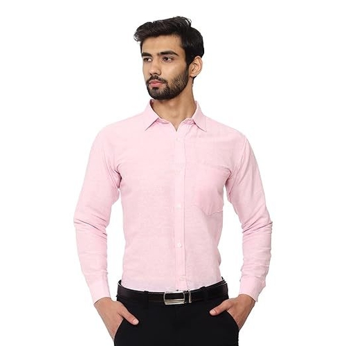 Solid Formal Regular Fit Shirt for men (Size-S) (Color-PINK)