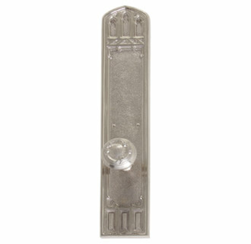 Brass Accents D04-K584D-LFT-619 Interior Door Plate Double Dummy Set -